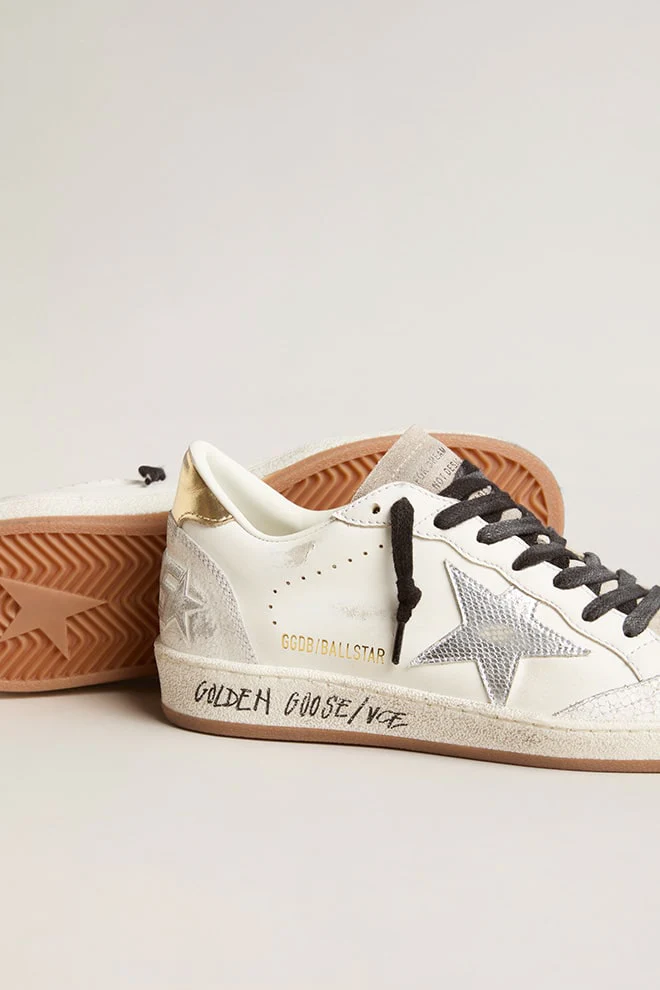 Zapatillas Golden Goose Ballstar Leath Crack Vipr Print Star Sign Mujer - Image 3