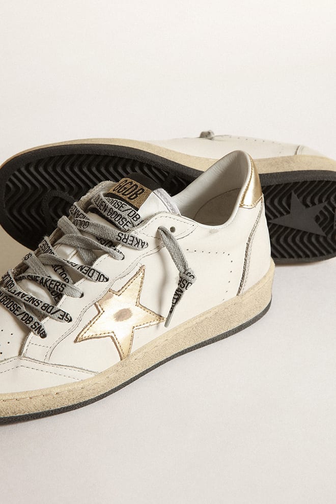 Zapatillas Golden Goose Ballstar Leather  Laminated Star And Heel Mujer - Image 2