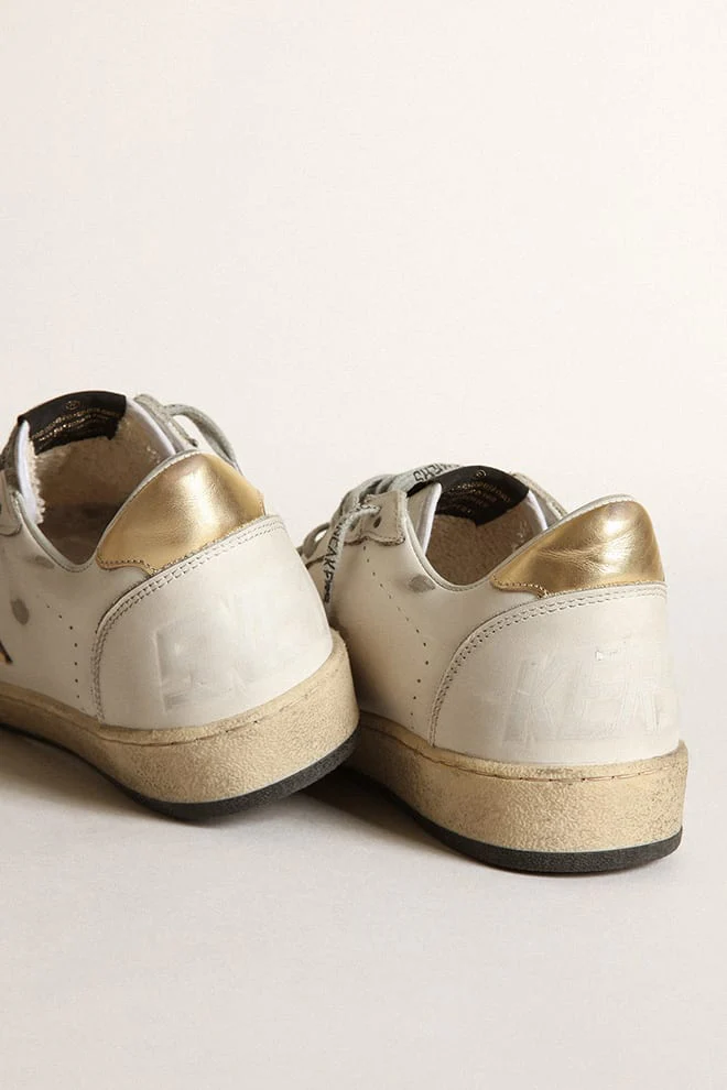 Zapatillas Golden Goose Ballstar Leather  Laminated Star And Heel Mujer - Image 3
