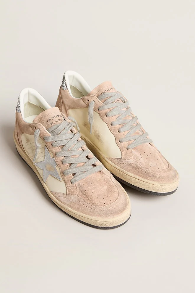 Zapatillas Golden Goose Ballstar Nappa And Suede Upper Laminated Star Mujer - Image 2
