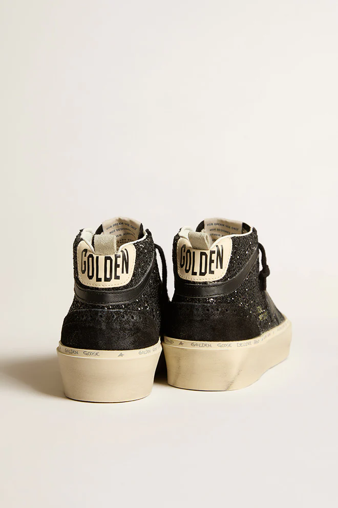 Zapatillas Golden Goose  Hi Mid Star Glitter Upper Mujer - Image 3