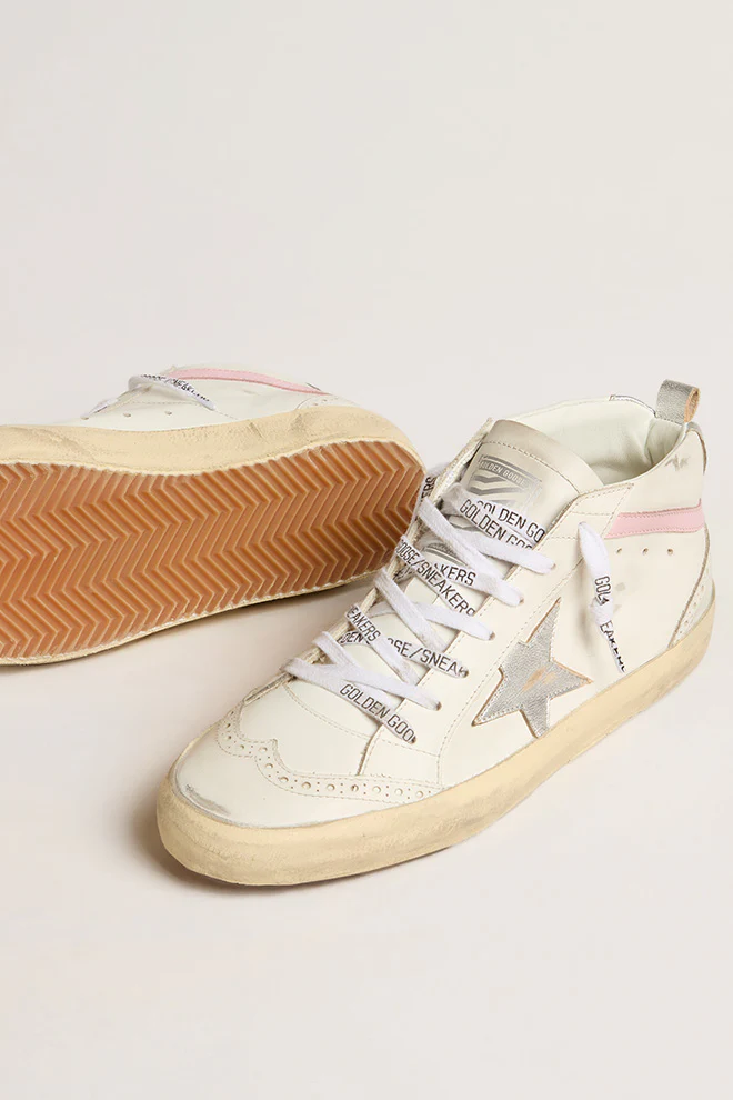 Zapatillas Golden Goose  Mid Star Laminated Star Mujer - Image 4