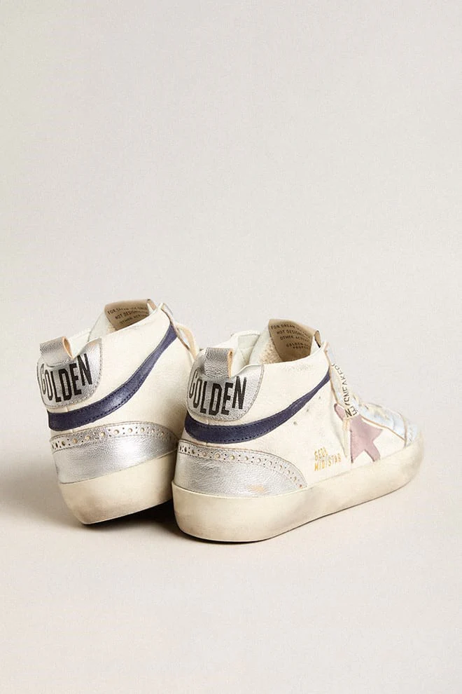 Zapatillas Golden Goose Mid Star Laminated Toe Heel And Spur Nappa Mujer - Image 4