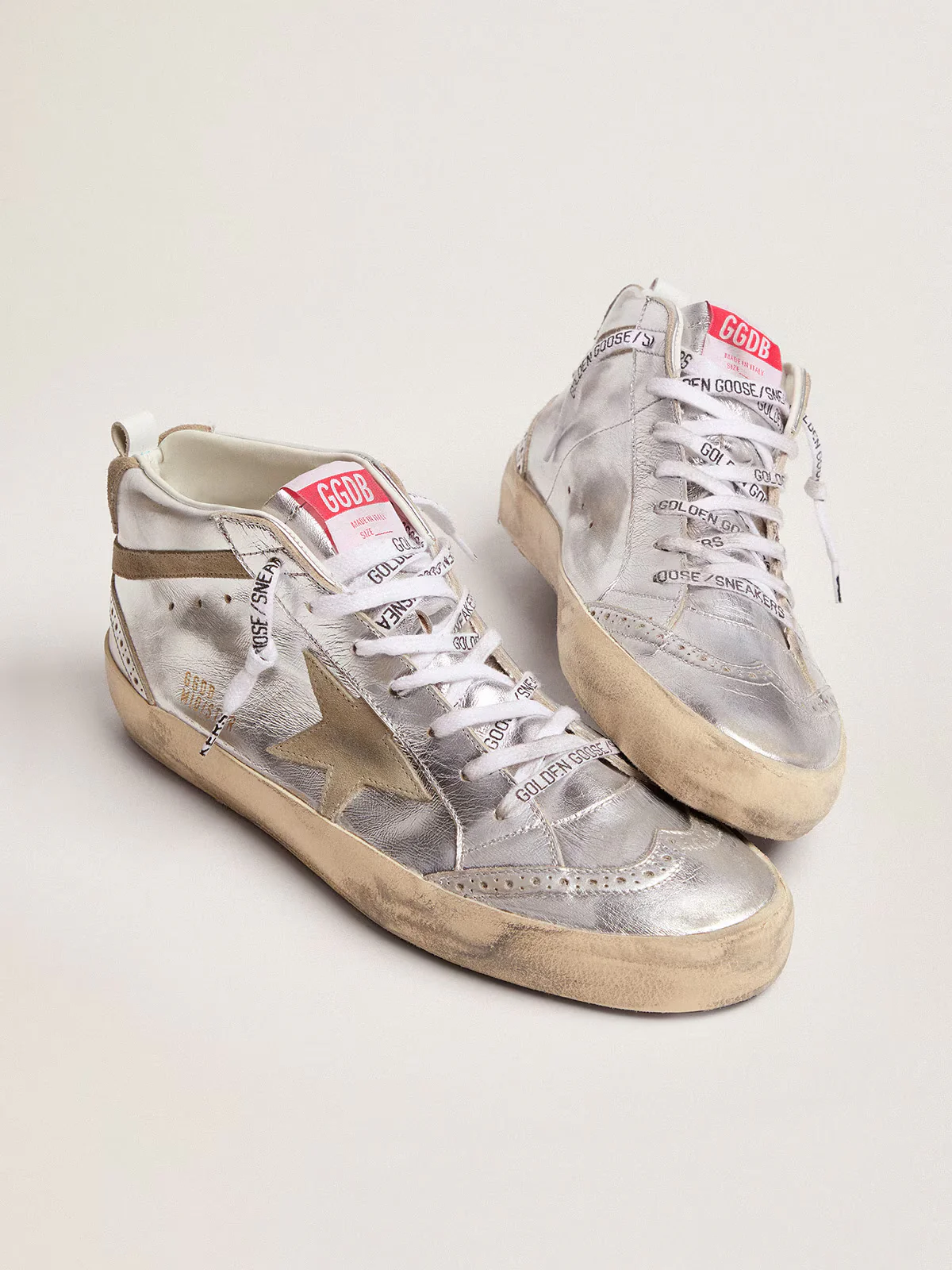 Zapatillas Golden Goose Mid Star Laminated Upper Mujer - Image 2
