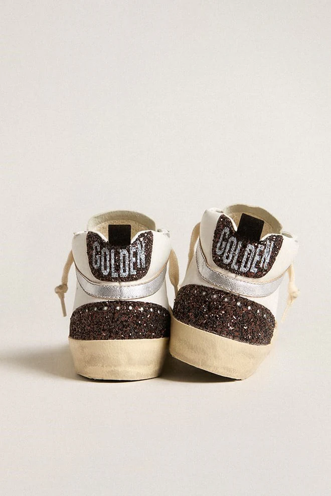 Zapatillas Golden Goose Mid Star Leather Upper And Toe Glitter Star Mujer - Image 3