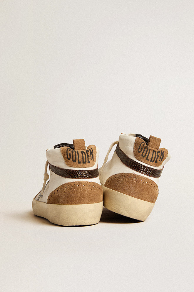 Zapatillas Golden Goose Mid Star Nappa Glit Star Suede Print Leath Mujer - Image 4