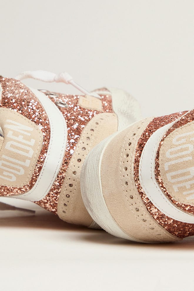Zapatillas Golden Goose Midstar Glitter Leath Star Wave Suede Spur Mujer - Image 3