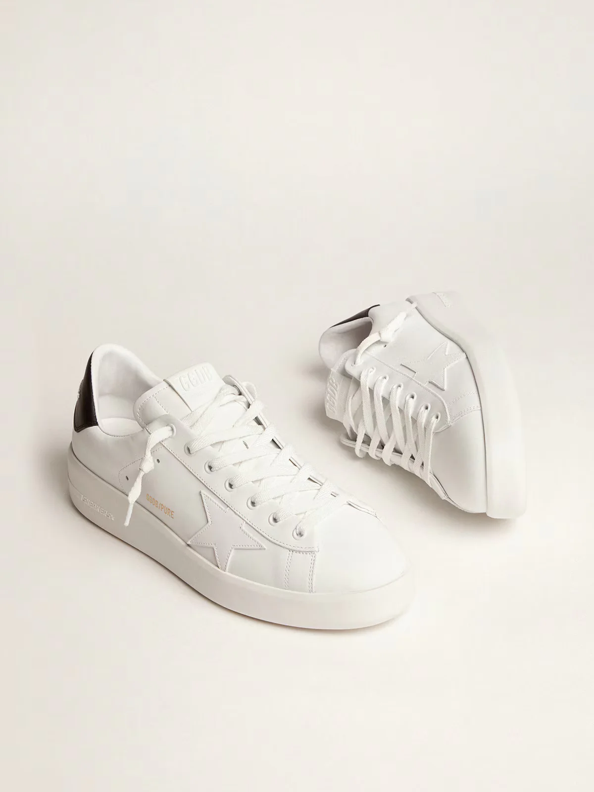 Zapatillas Golden Goose Pure Star Leather Upperleather Upper And Heel Hombre - Image 2