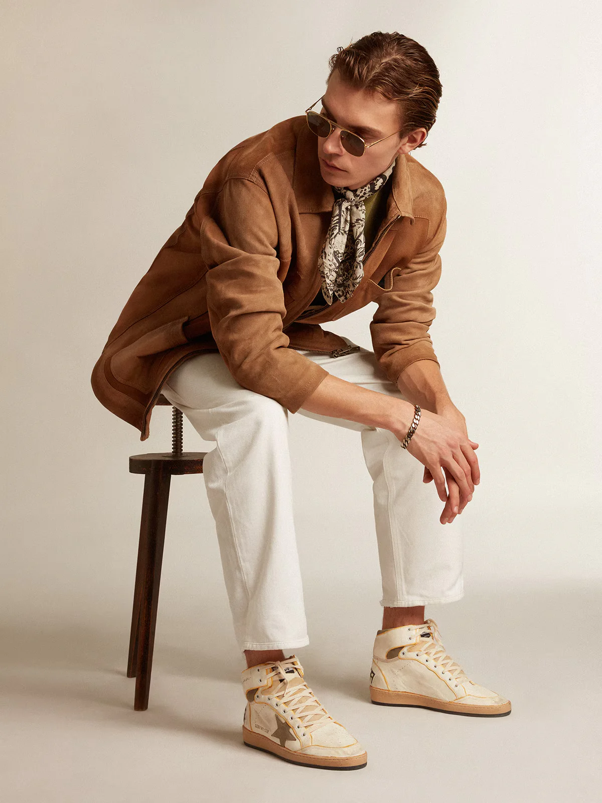 Zapatillas Golden Goose Sky Star Nappa Upper Suede Hombre - Image 5