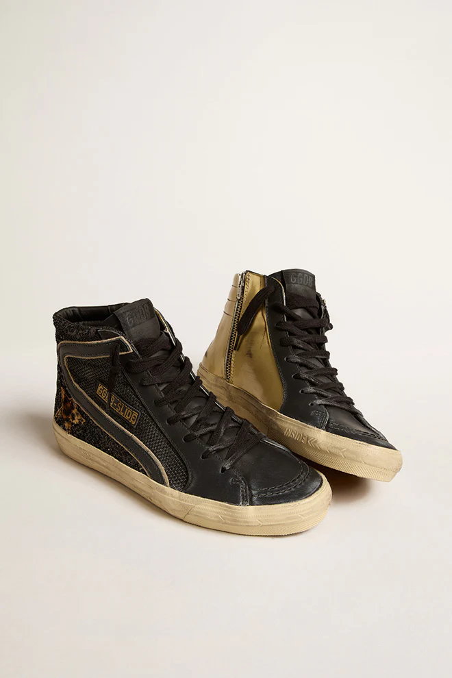 Zapatillas Golden Goose Slide Net Glitter Mujer - Image 2