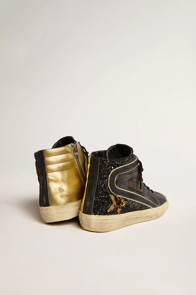Zapatillas Golden Goose Slide Net Glitter Mujer - Image 3