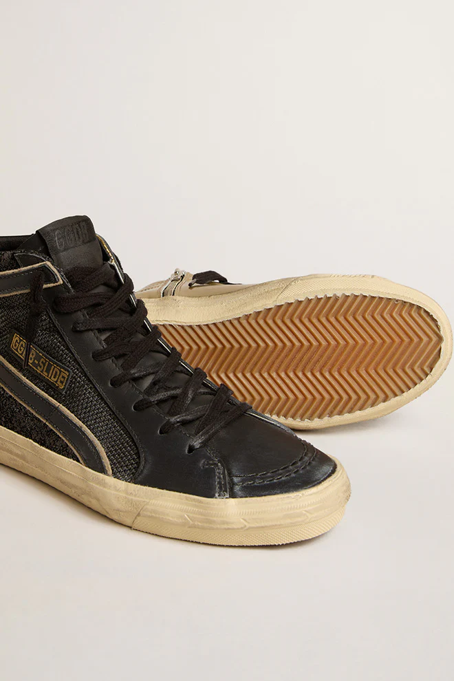 Zapatillas Golden Goose Slide Net Glitter Mujer - Image 4