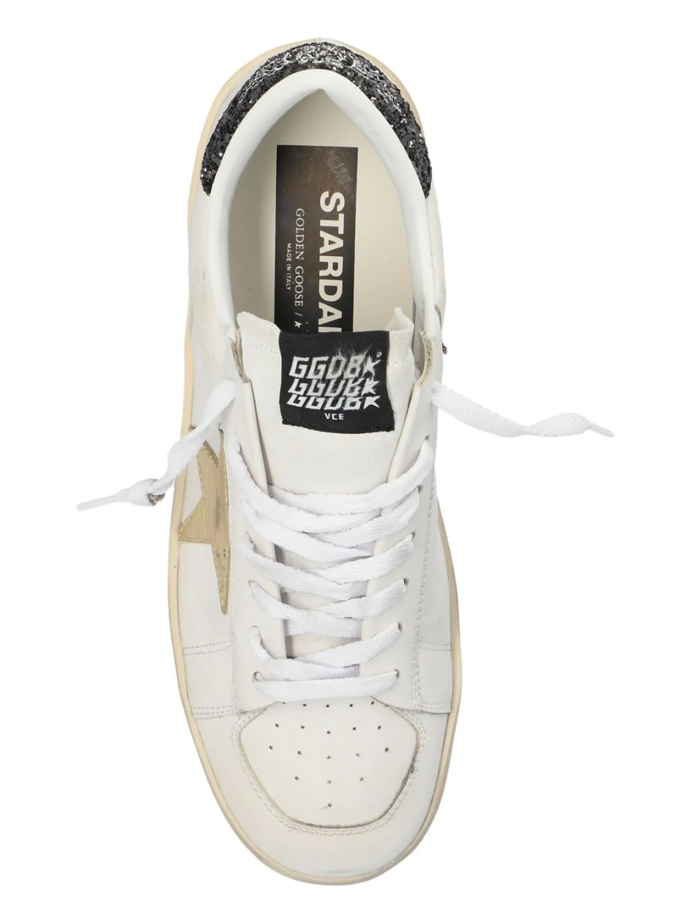 Zapatillas Golden Goose Stardan Leather Suede Laminate Star Glitt Mujer - Image 4