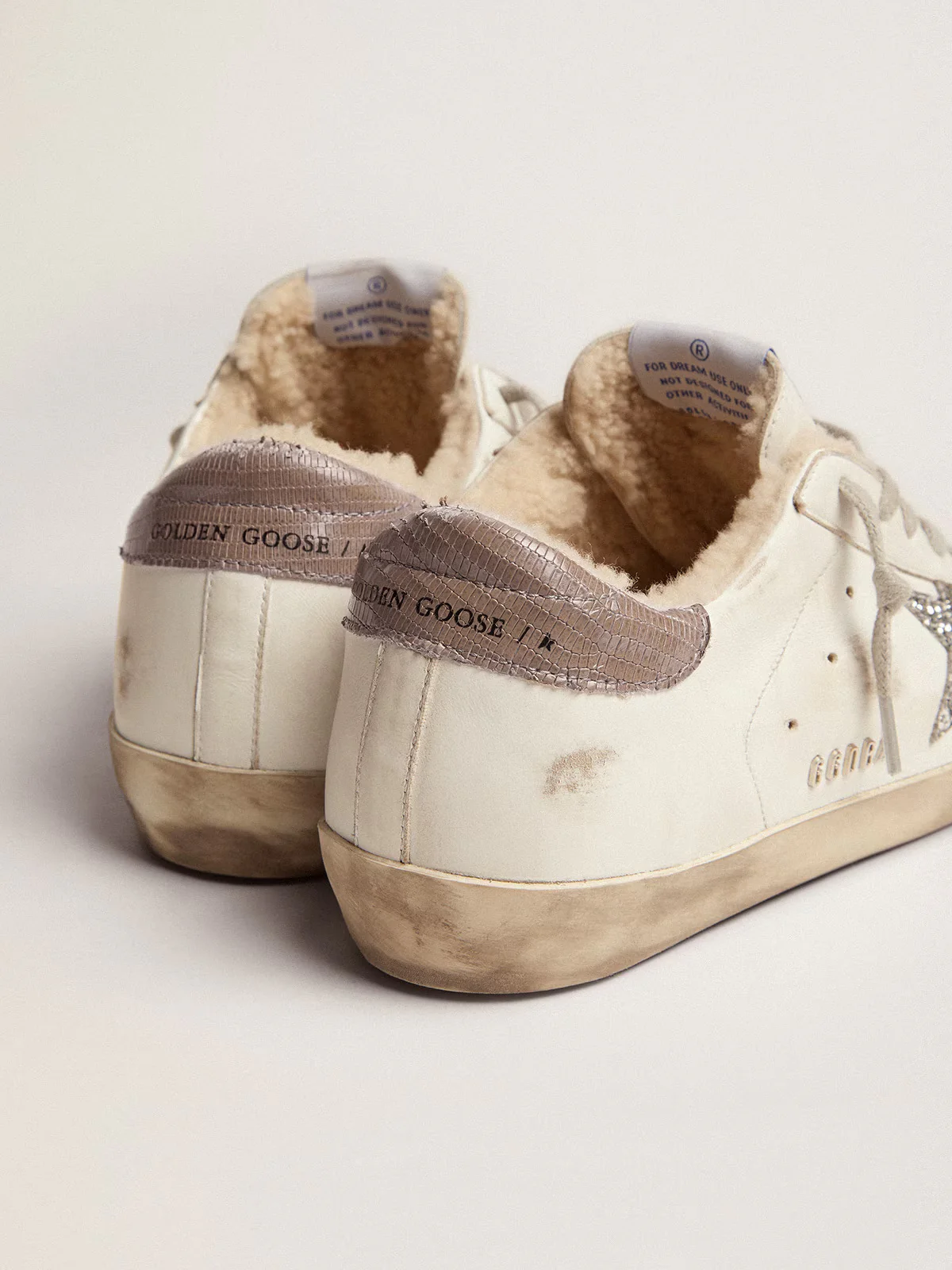 Zapatillas Golden Goose Super-Star Con Forro De Shearling Mujer - Image 3