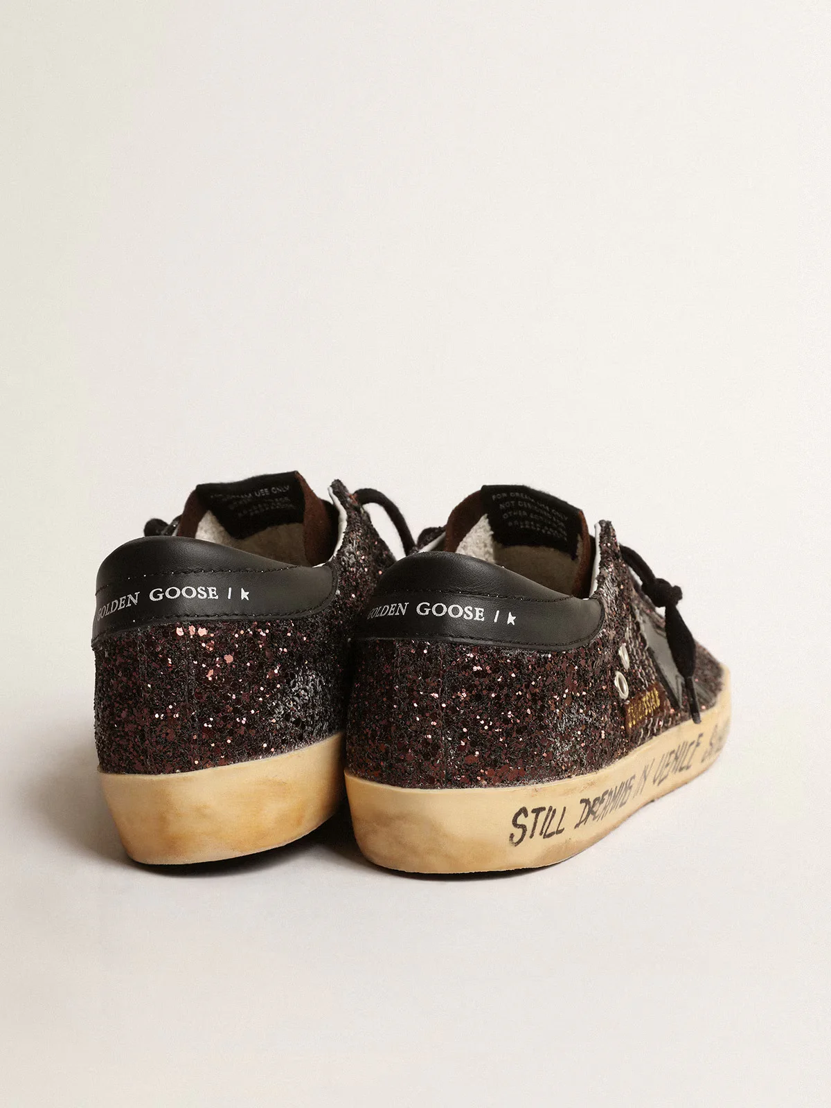 Zapatillas Golden Goose Mujer Super-Star Con Purpurina - Image 4