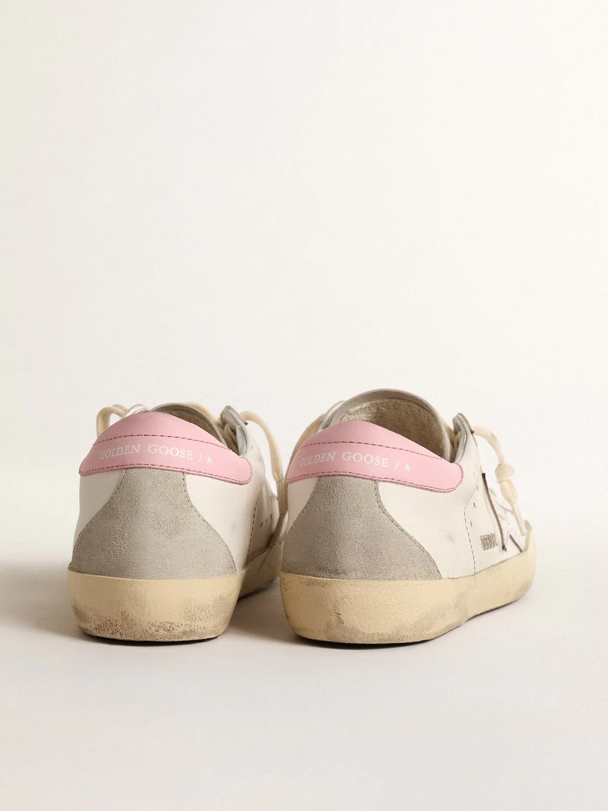 Zapatillas Golden Goose Super-Star Leather Upper Laminated Star Suede Mujer - Image 3