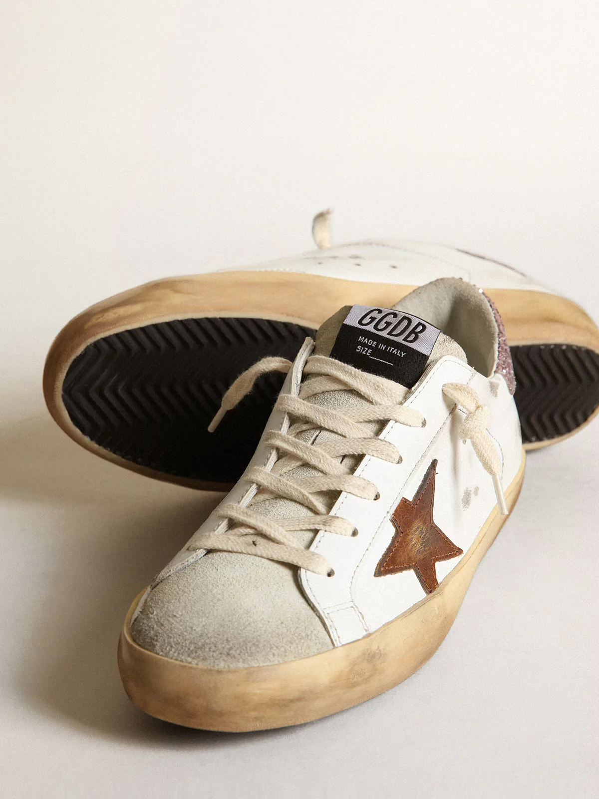 Zapatillas Golden Goose Mujer Super-Star Leather Upper Vintage - Image 3