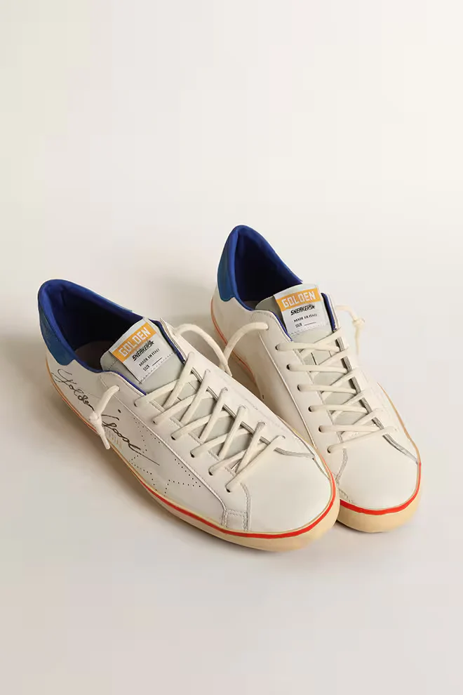 Zapatillas Golden Goose Super-Star Leather Upper With Signature Suede Hombre - Image 2