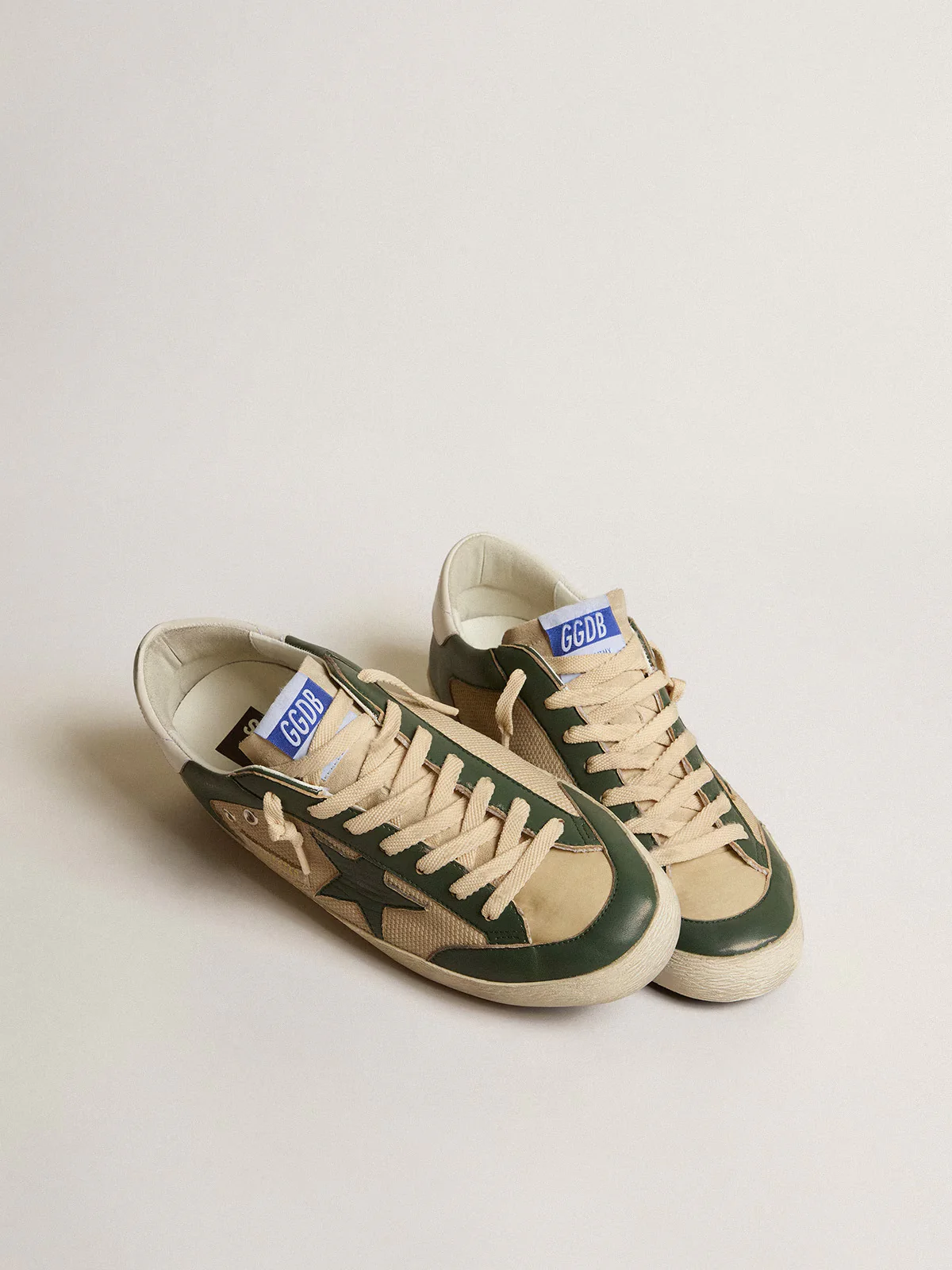 Zapatillas Golden Goose Super-Star Net And Nappa Upper Nylon Hombre - Image 2