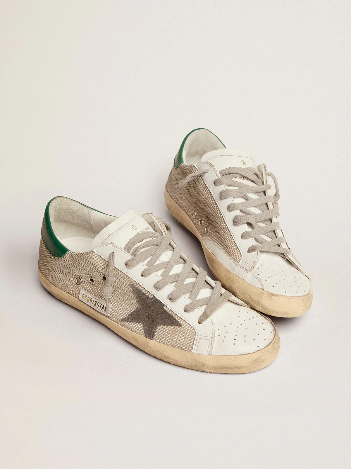Zapatillas Golden Goose Super-Star Net Upper Forated Leather Hombre - Image 2