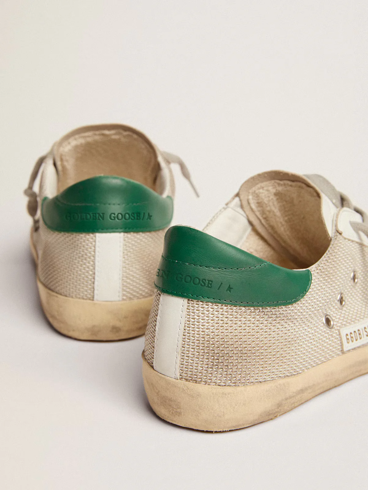 Zapatillas Golden Goose Super-Star Net Upper Forated Leather Hombre - Image 3