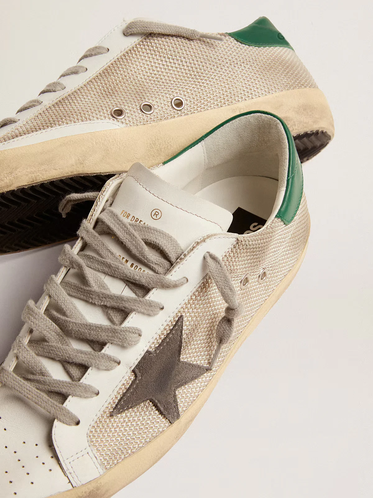 Zapatillas Golden Goose Super-Star Net Upper Forated Leather Hombre - Image 4