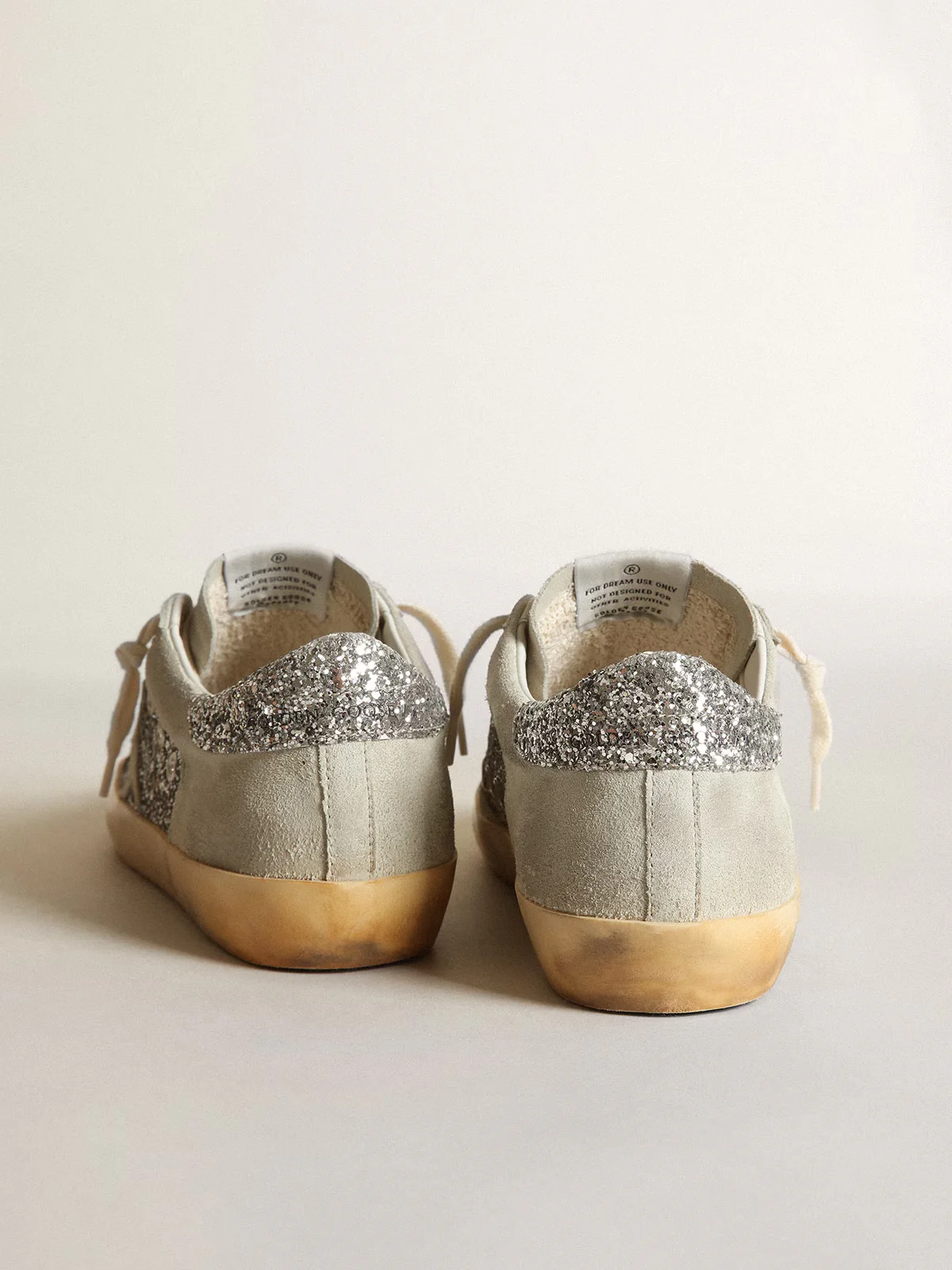 Zapatillas Golden Goose Mujer Super-Star Suede And Glitter Upper - Image 4