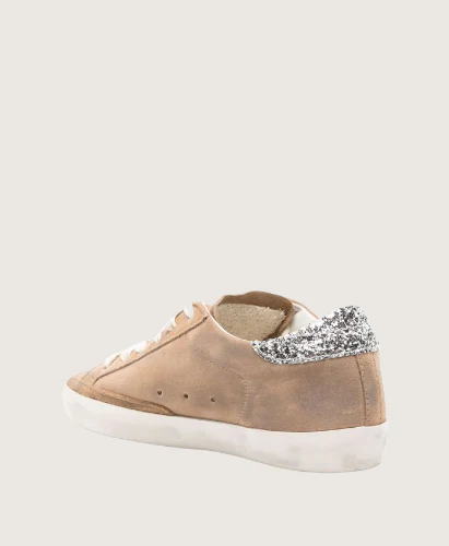 Zapatillas Golden Goose Super Star Suede Upper Glitter Star Heel Mujer - Image 3