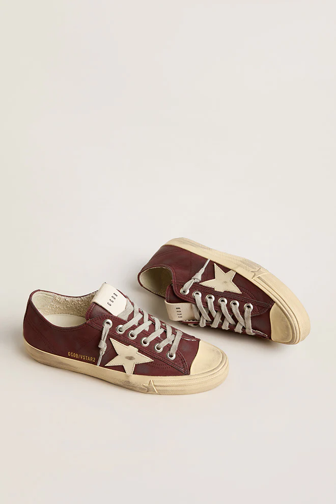 Zapatillas Golden Goose V-Star 2 Rubber Toe Leather Upper And Star Mujer - Image 2