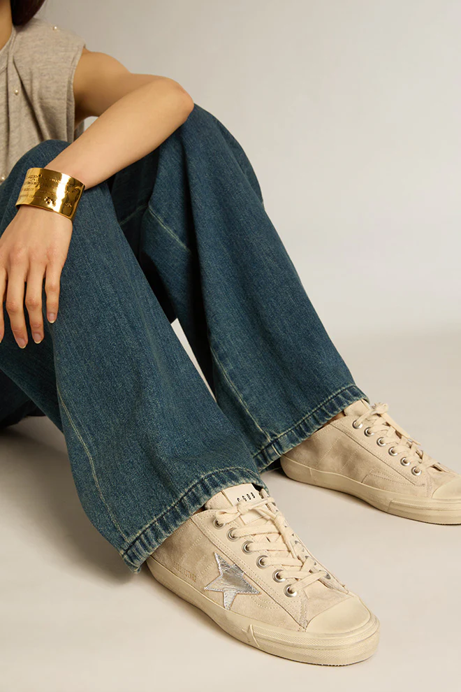 Zapatillas Golden Goose  V-Star 2 Suede Upper Mujer - Image 4