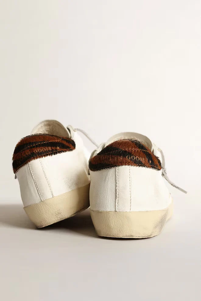 Zapatillas Golden Goose super-Star Nappa Upper Zebra Horsy Heel Mujer - Image 3