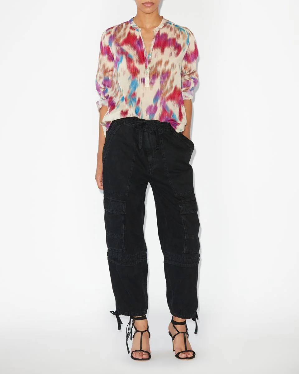 Camisa Maria Beige Raspberry - Image 2