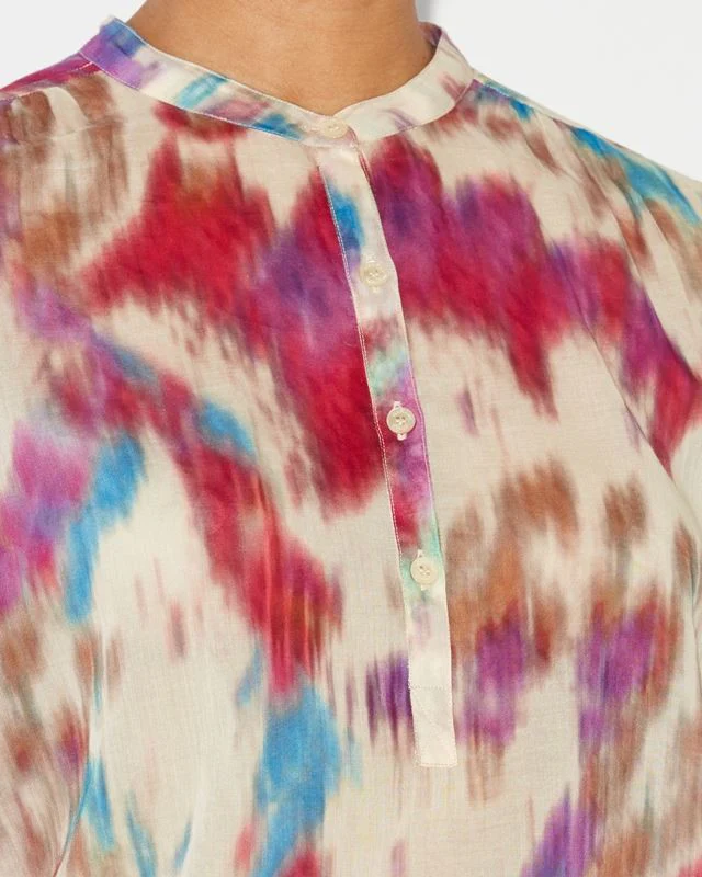 Camisa Maria Beige Raspberry - Image 5
