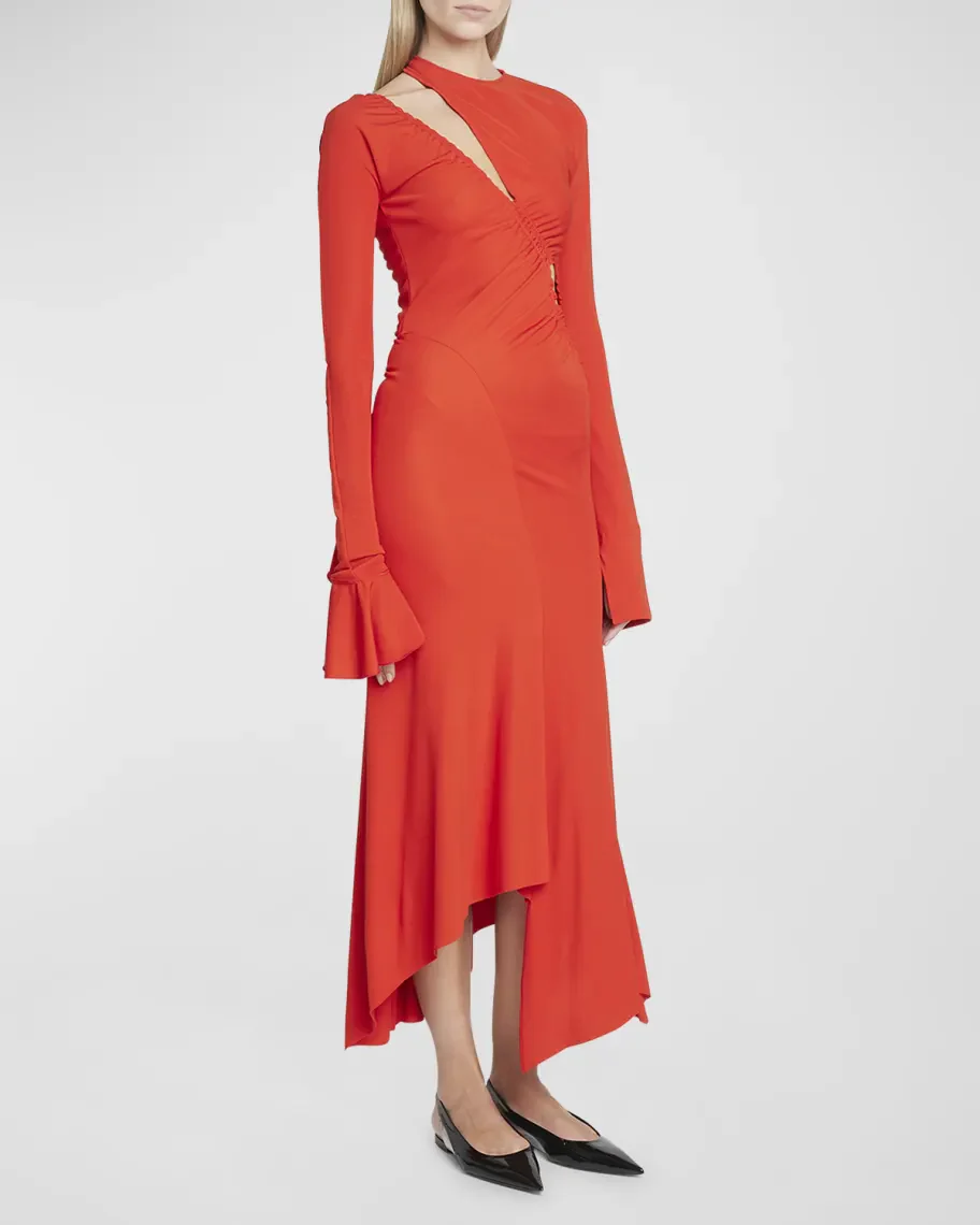 Midi Vestido Asymmetric Slash Jersey - Image 2