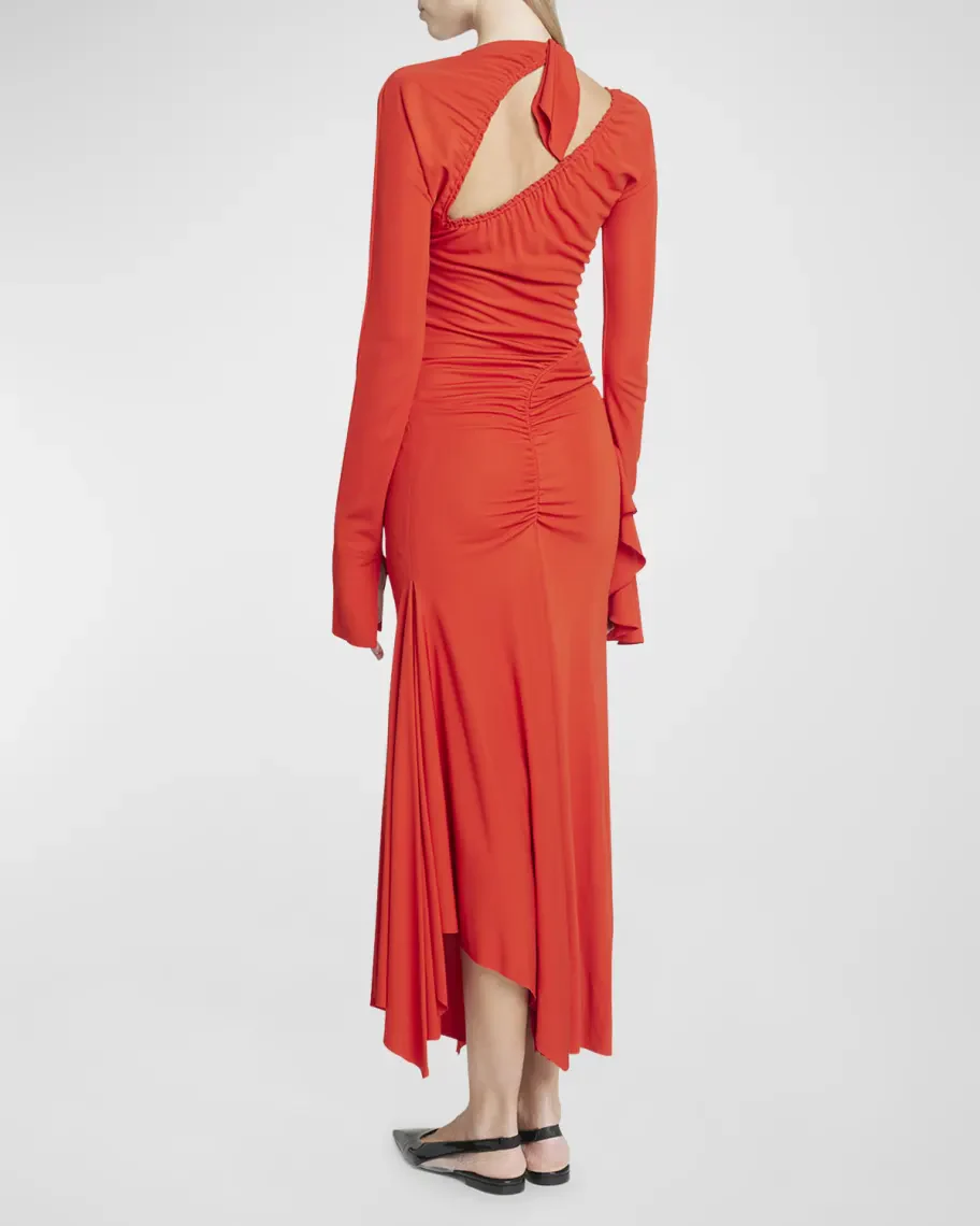 Midi Vestido Asymmetric Slash Jersey - Image 5