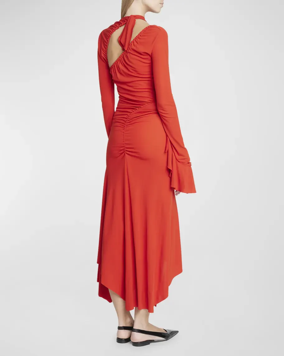 Midi Vestido Asymmetric Slash Jersey - Image 6