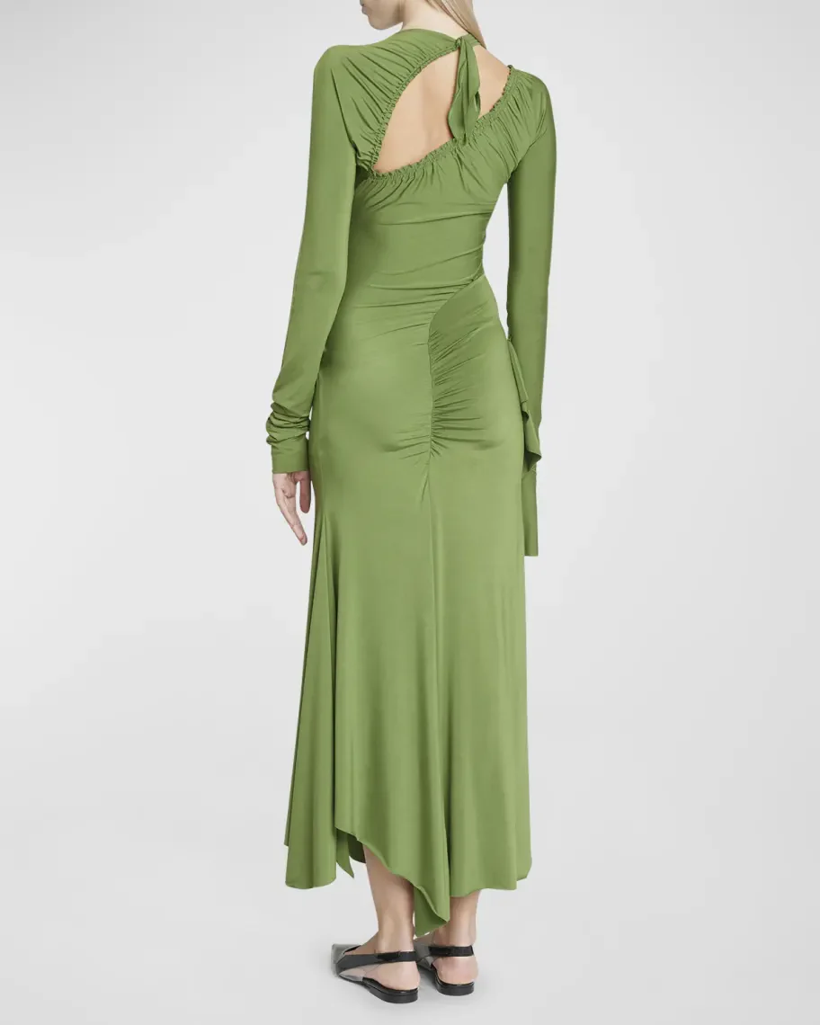 Midi Vestido Asymmetric Slash Jersey - Image 5
