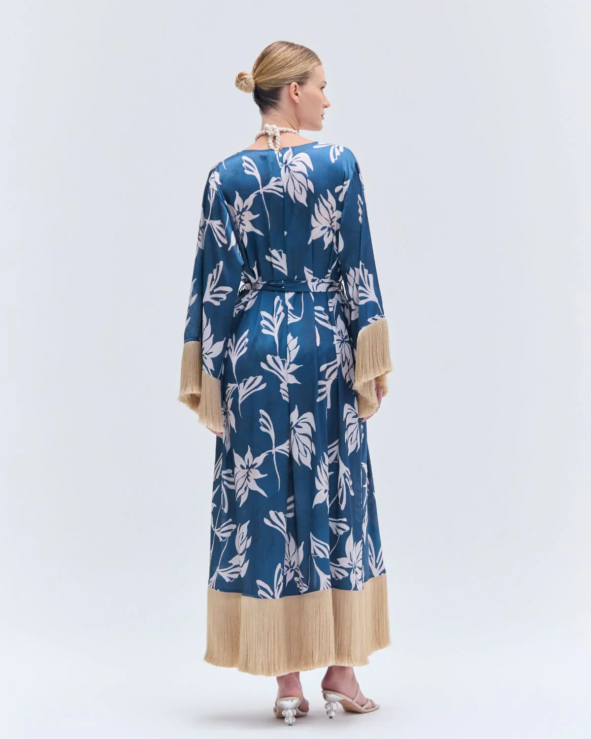 Madi Vestido Con Flecos De Alcachofa - Image 3