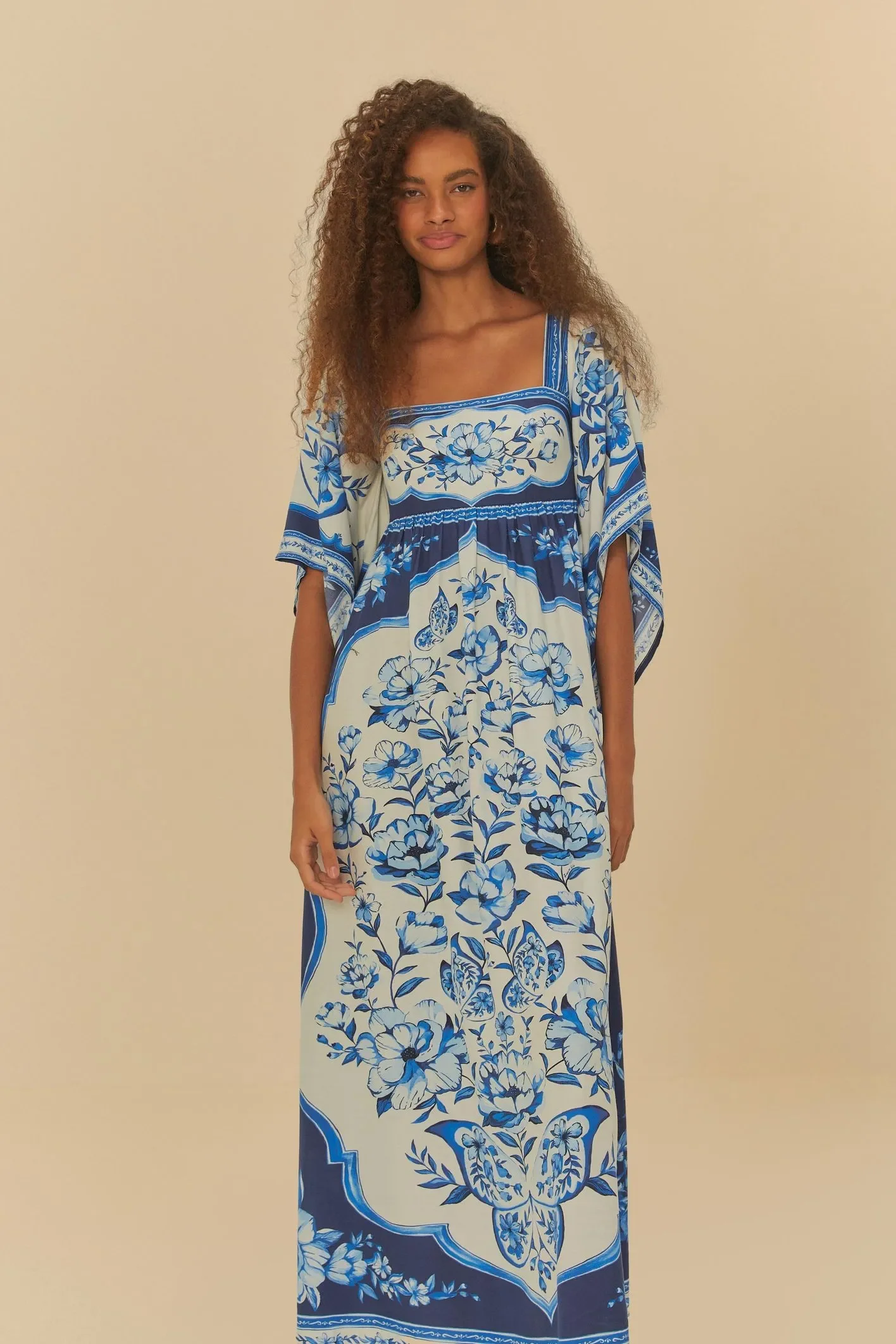 Midi Vestido Jardim Porcelana - Image 3