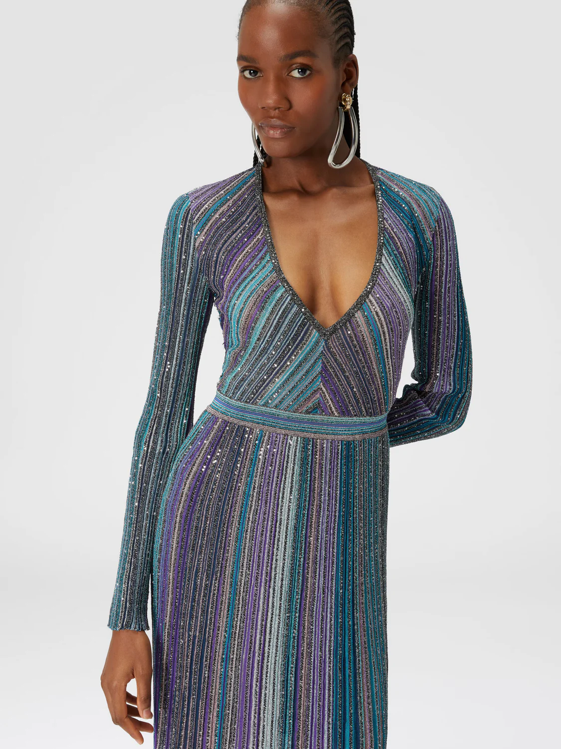 Maxi Vestido Dark Tones Multicolor - Image 3