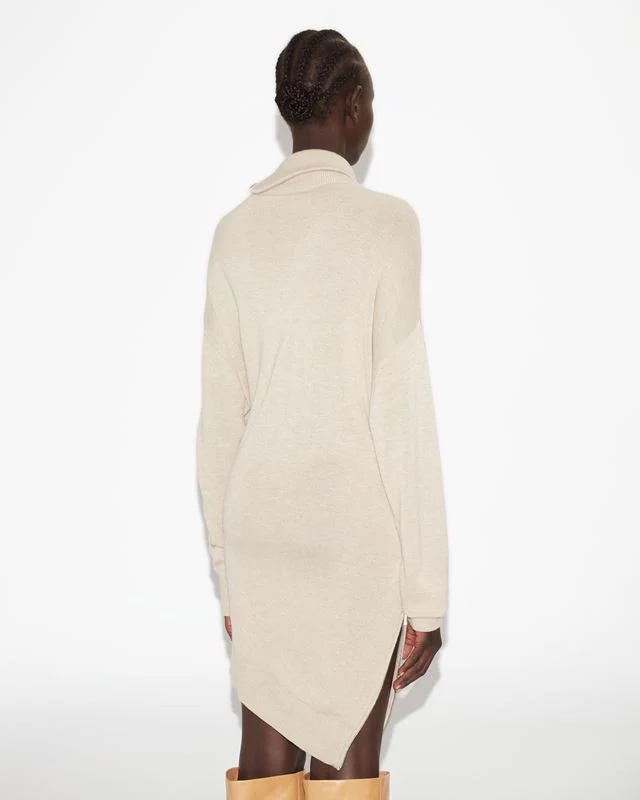 Mini Vestido Gaelys Beige Mainline - Image 3