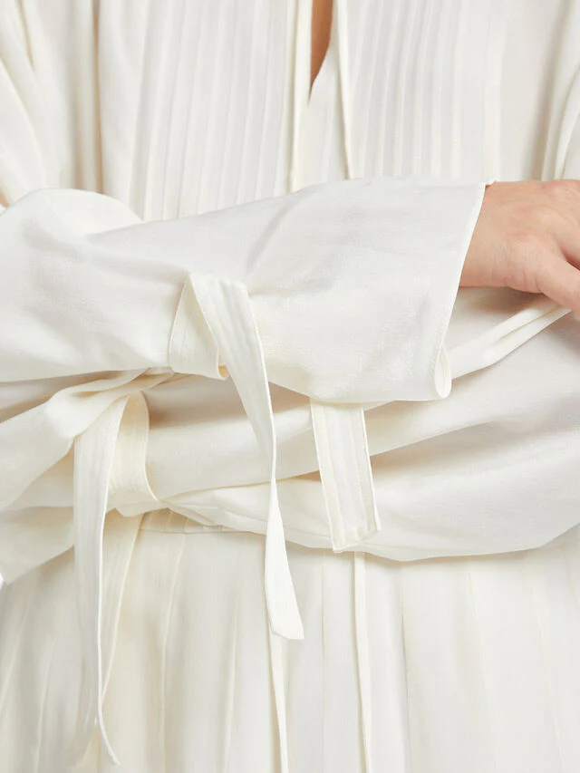 Midi Vestido Pleated Tea - Image 4