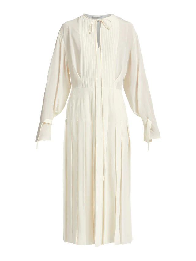 Midi Vestido Pleated Tea - Image 5