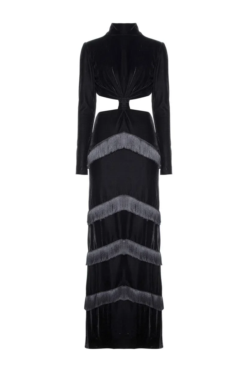 Maxi Vestido Maxi Sleeve Cut Out - Image 4