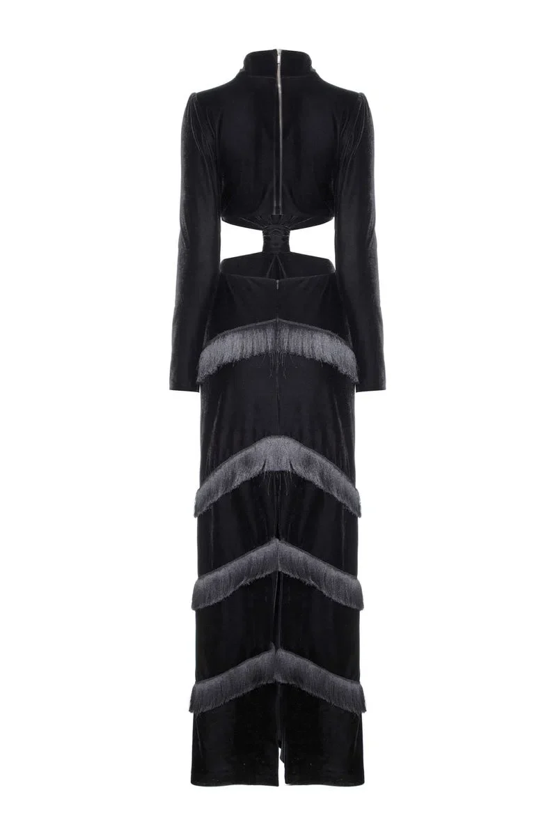 Maxi Vestido Maxi Sleeve Cut Out - Image 5