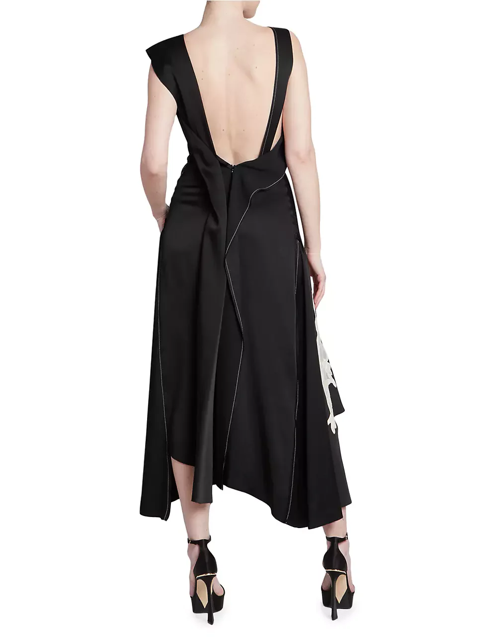 Midi Vestido Draped Lace - Image 4