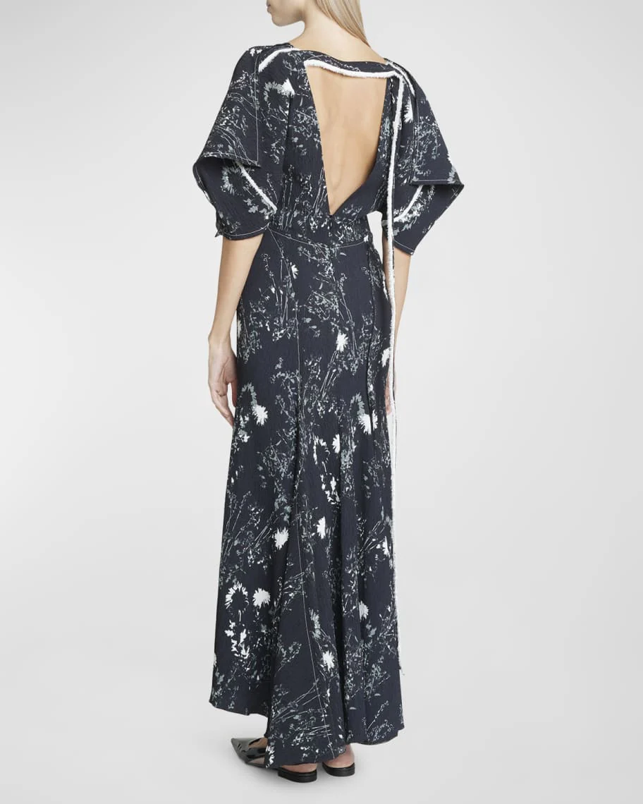 Midi Vestido Vneck Bias Godet - Image 3