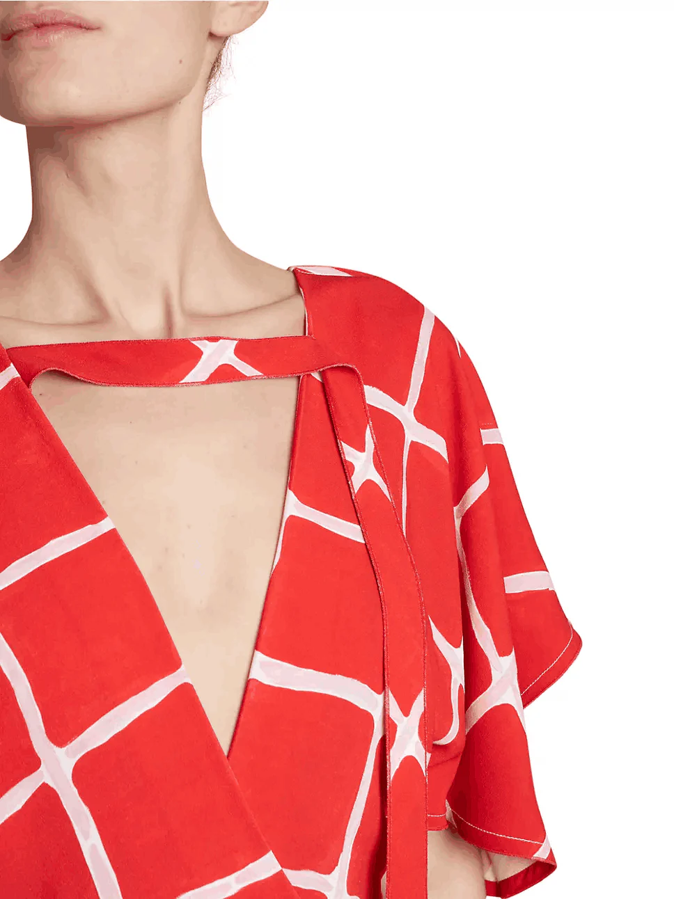 Midi Vestido Vneck Bias Godet - Image 3