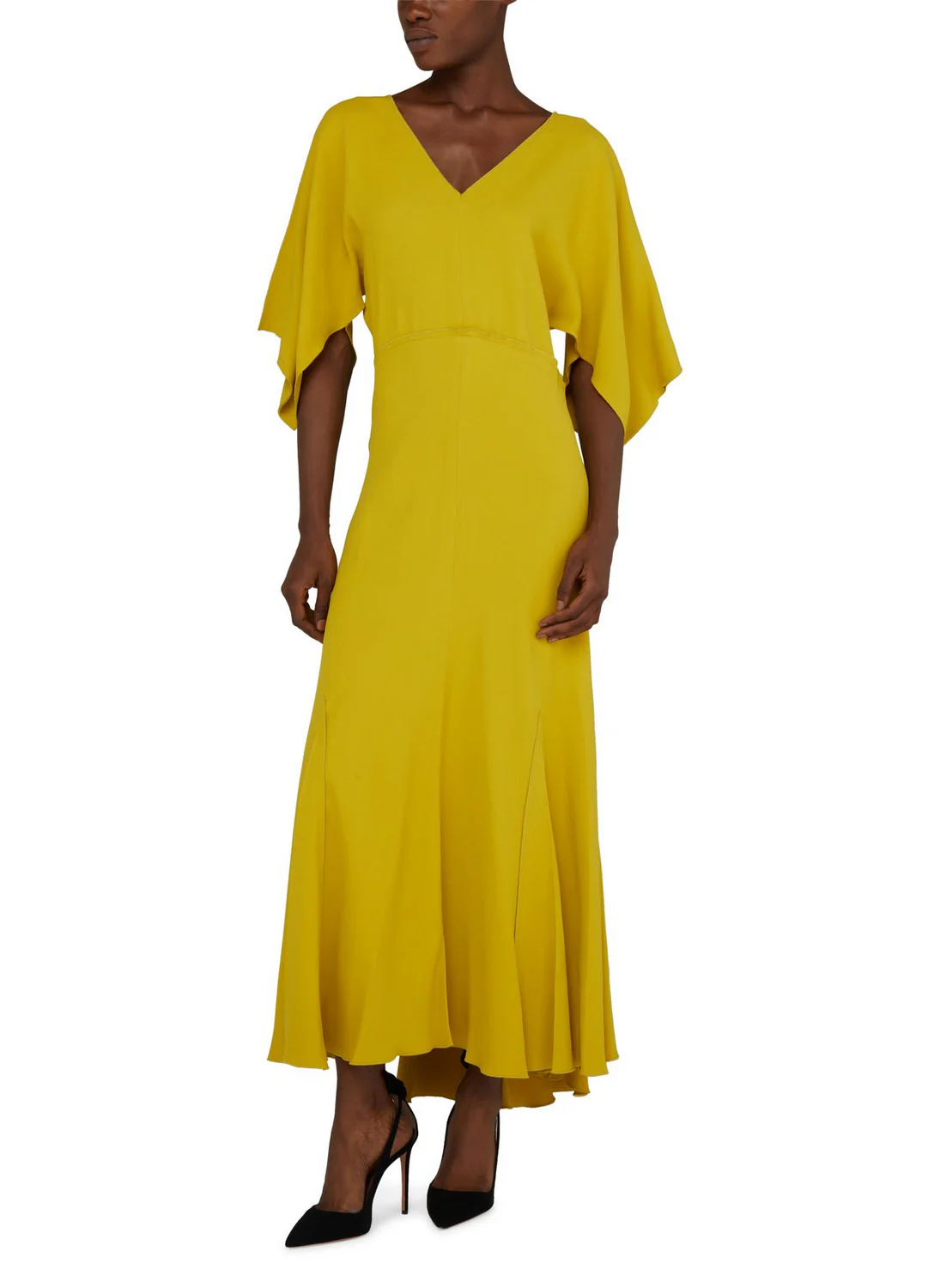Midi Vestido Vneck Bias Godet - Image 2