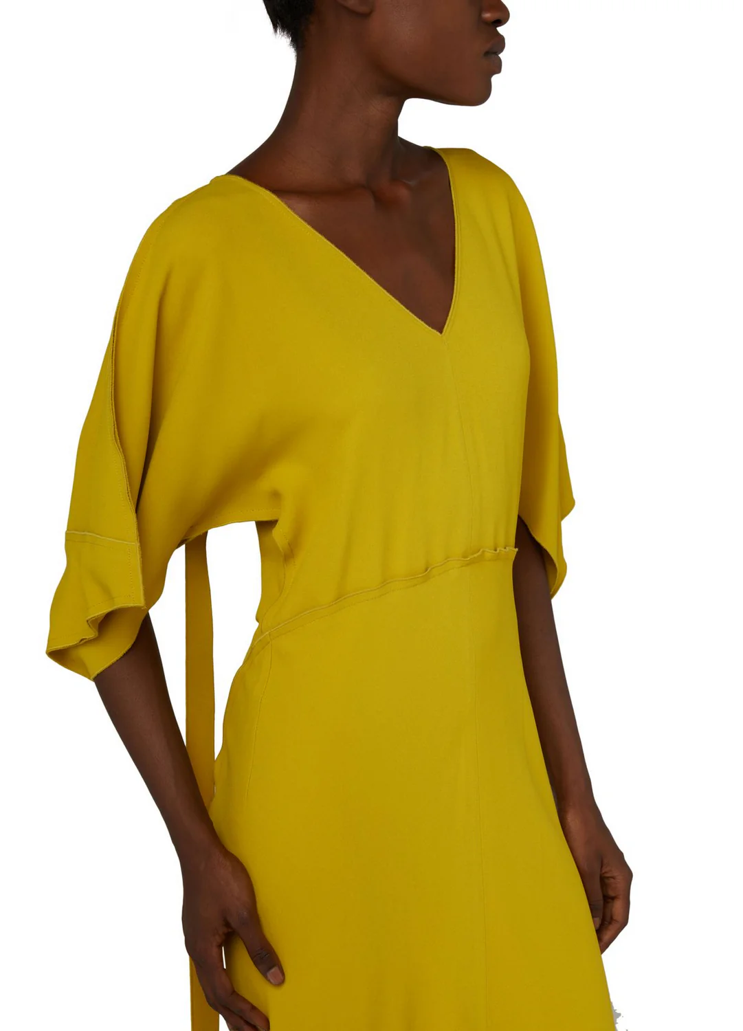 Midi Vestido Vneck Bias Godet - Image 3